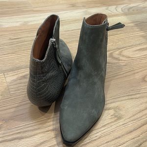 Sigerson morrison grey suede booties
